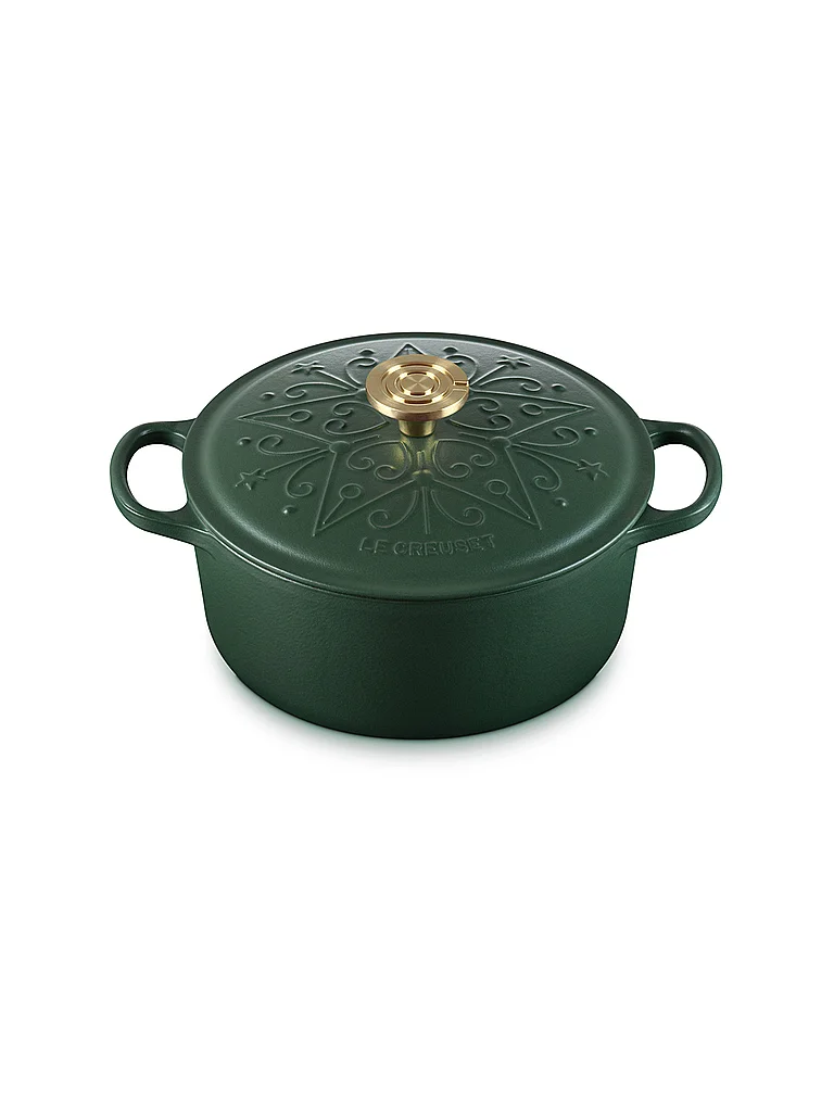 LE CREUSET Bräter rund 24cm ETOILE Foret dunkelgrün